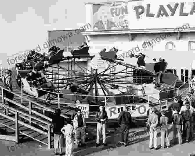 Vintage Photograph Of Playland In Its Early Years, Featuring The Iconic Carousel And Ferris Wheel Playland: Greetings From Ocean City Maryland