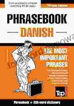 English Danish Phrasebook 250 Word Mini Dictionary (American English Collection 87)